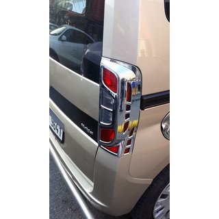 Chrómové kryty brzdových svetiel s ohybom (2 ks, plast) Peugeot Bipper 2008–2017 fotografia 3
