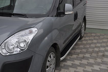 Fiat Doblo II 2010–2022 Bočné prahy Fullmond (2 ks, hliník) fotografia 3