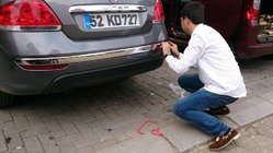 Fiat Linea 2006–2018 Nerezové lišty na zadnú hranu nárazníka (2012↗, nerez, 3 ks) fotografia 3