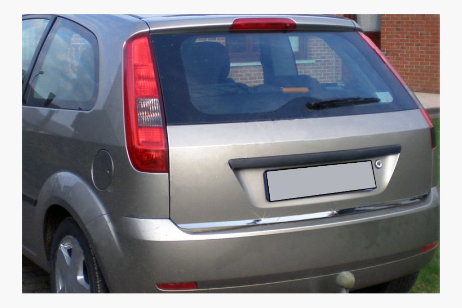 Ford Fiesta 2002–2008 Nerezová lišta hrany veka kufra Carmos - turecká oceľ Image