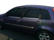 Ford Fiesta 2002–2008 Vonkajšie okenné lišty (4 ks, nerez) Carmos - turecká oceľ fotografia 3