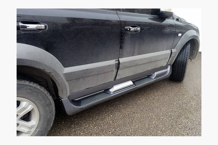 Kia Sorento I BL 2002–2009 Plastové bočné prahy (plast) S013, čierne, 2007-2010 Image