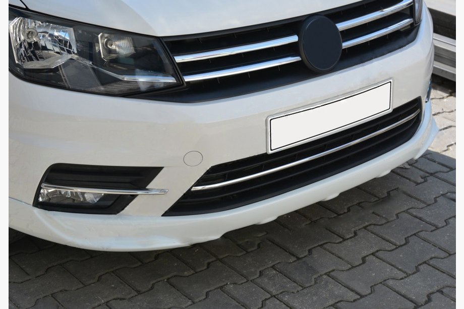Volkswagen Caddy 2015–2020 Nerezové ochranné lišty na nárazník (3 ks) Image