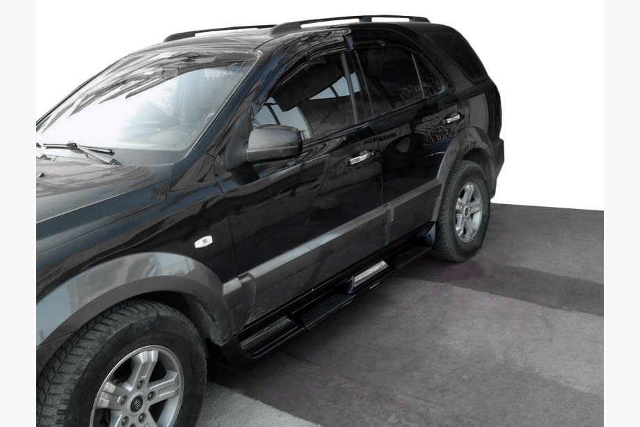 Kia Sportage 2004–2010 Bočné plastové nášľapy S002 (plast) Čierne Image