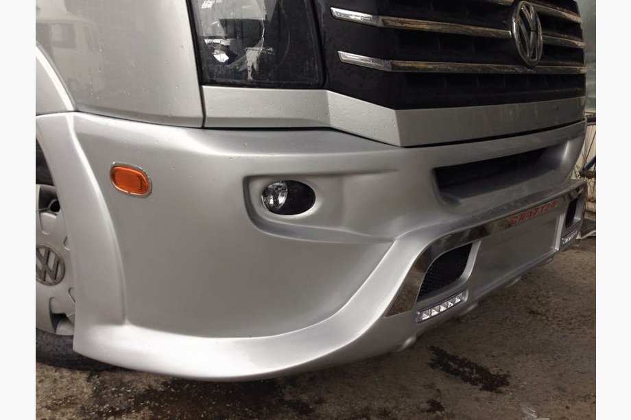 Volkswagen Crafter 2006–2016 Spojlerová lišta predného nárazníka 2012↗ (Sport-3, na lakovanie) Fotografia 3