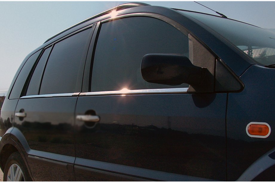 Ford Fusion 2002–2012 Vonkajšie okenné lišty (4 ks, nerez) OmsaLine – talianska nehrdzavejúca oceľ Image