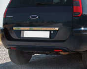 Ford Fusion 2002–2012 Nerezová lišta nad ŠPZ na veku kufra Carmos - turecká oceľ fotografia 1