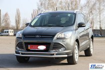 Ford Kuga/Escape 2013–2019 Predný ochranný rám ST014 (nerez) 60/42 mm fotografia 3