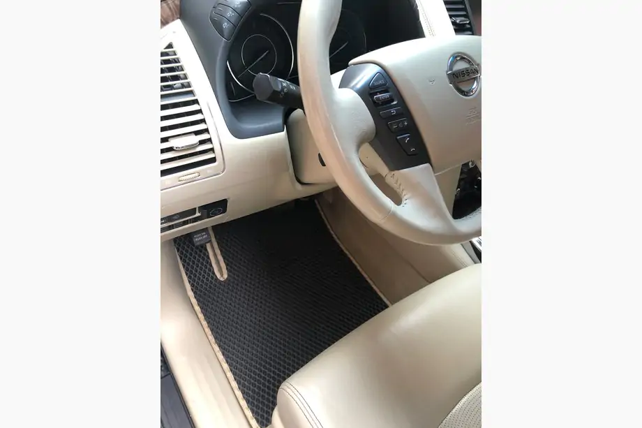 Nissan Armada 2016–2024 Koberce do interiéru 3 rady (EVA, čierne) Image