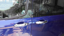 Ford Courier 2014–2023 Chrómové kryty kľučiek dverí (4 ks, nerez) fotografia 1