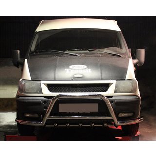 Kengurí rám WT003-Plus (2000-2006, nerez) Ford Transit 2000–2014 fotografia 1
