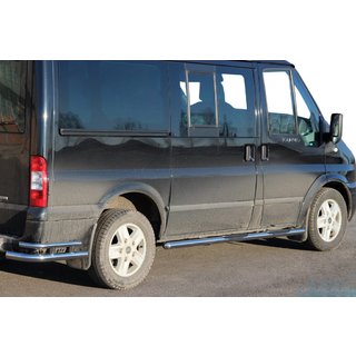 Bočné prahové rúrky BB002 (2 ks, nerez) Ford Transit 2000–2014 fotografia 1