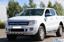 Ford Ranger 2011–2022 Predný ochranný rám ST016 (nerez) fotografia 2