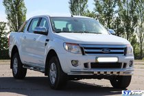 Ford Ranger 2011–2022 Predný ochranný rám ST016 (nerez) fotografia 3