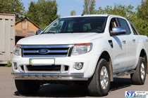 Ford Ranger 2011–2022 Predný ochranný rám ST016 (nerez) fotografia 6