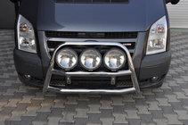 Ford Transit 2000–2014 Predný ochranný rám (bullbar) WT018 (2006-2014, nerez) fotografia 1