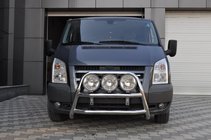 Ford Transit 2000–2014 Predný ochranný rám (bullbar) WT018 (2006-2014, nerez) fotografia 3