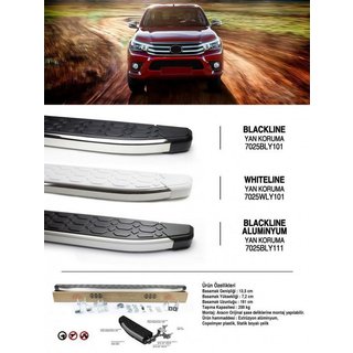 Bočné nášľapy Blackline (2 ks, hliník) Toyota Hilux 2015– fotografia 1