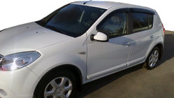 Renault Sandero 2007–2013 Deflektory okien (4 ks, HIC) fotografia 4