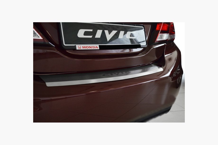 Honda Civic Sedan IX 2011–2016 Nerezová lišta na zadný nárazník s ohybom Nataniko (2014-2017) Image