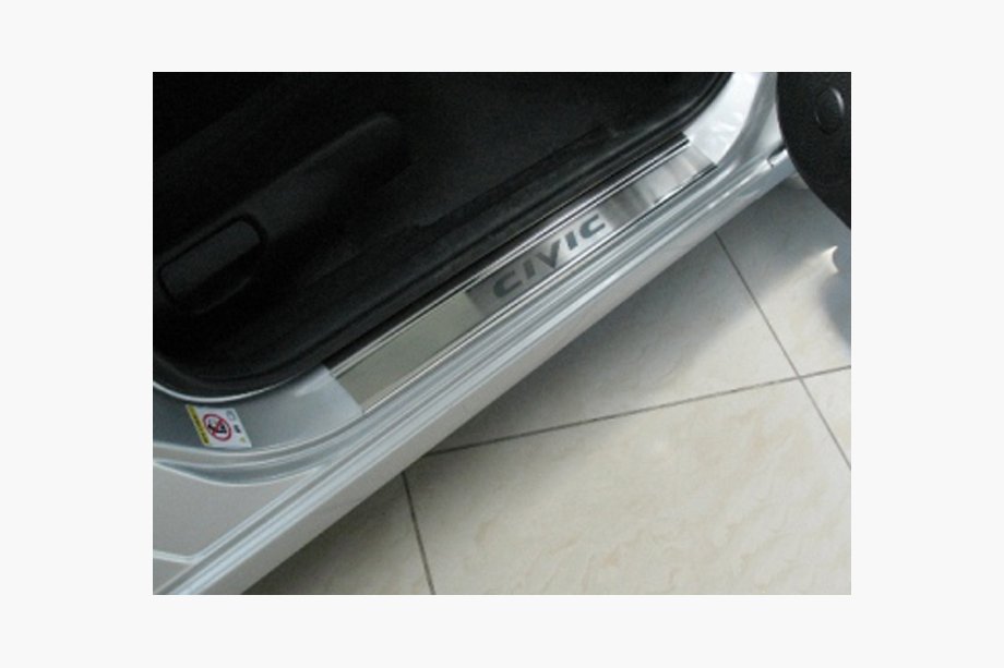 Honda Civic Sedan IX 2011–2016 Nerezové prahové lišty Nataniko (4 ks) Premium - 3M lepiaca páska, 0,8 mm Image
