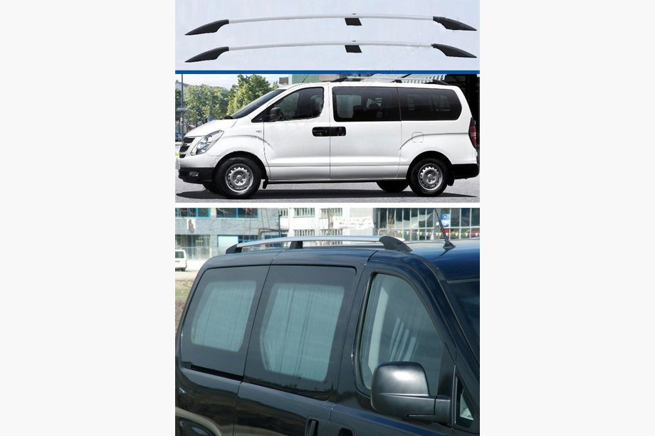 Hyundai H300, H1, Starex 2008–2020 Chrómové strešné lyžiny Image