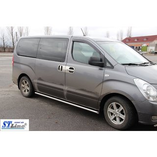 Bočné nerezové rúrky BB001 (2 ks) Hyundai H300, H1, Starex 2008–2020 fotografia 2