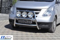 Hyundai H300, H1, Starex 2008–2020 Predný ochranný rám WT018 (nerez) fotografia 3