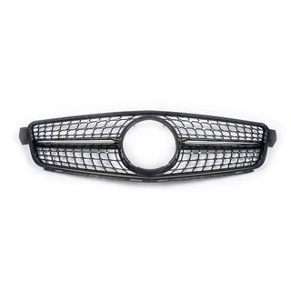 Predná maska chladiča Diamond Black Mercedes trieda C W204 2007–2015 fotografia 2
