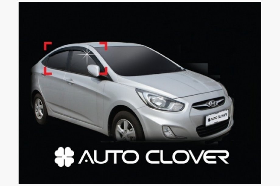 Hyundai Accent 2006–2010 Okenné deflektory (4 ks, Clover, Kórea) Fotografia 1
