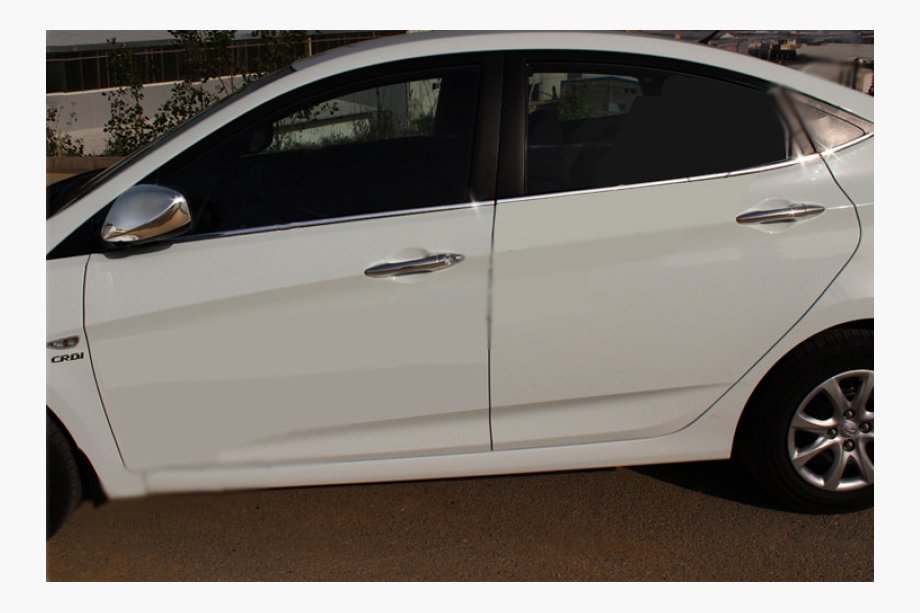 Hyundai Accent 2011–2017 Spodné lišty okien (6 ks, nerez) Carmos - turecká oceľ Image