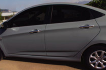 Hyundai Accent 2011–2017 Chrómové kryty kľučiek (4 ks, nerez) OmsaLine – talianska nehrdzavejúca oceľ fotografia 1