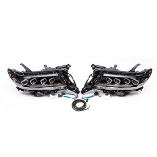 Predné svetlomety Lexus-design 4-LED V1 (2017+, 2 ks) Toyota Land Cruiser Prado 150 2009–2023 fotografia 4