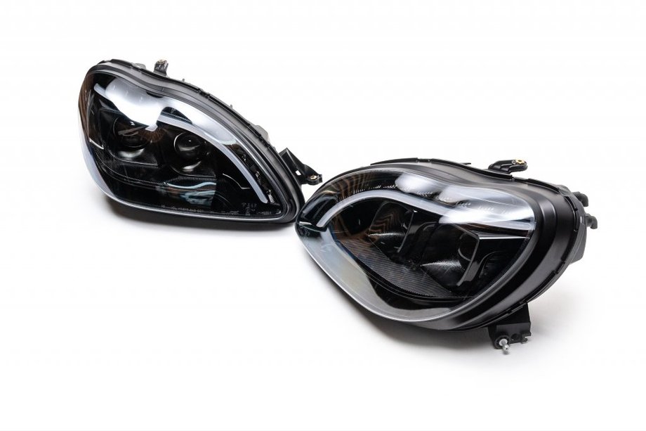 Mercedes S-class W220 1998–2005 Predné svetlomety s LED obrysovými svetlami (2 ks) Image