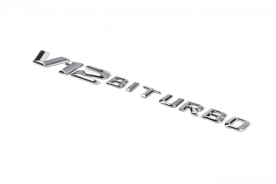 Mercedes Trieda E W213 2016–2023 Nápis V12 Biturbo (chróm) Image