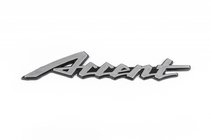 Hyundai Accent 2000–2006 Nápis Accent 16 cm (Turecko) fotografia 1
