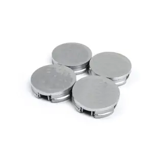 Stredové krytky kolies 52/56 mm V4 sivé (4 ks)