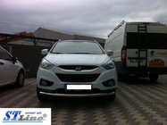 Hyundai IX-35 2010–2015 Predný ochranný rám ST008 (nerez) fotografia 2