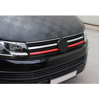 Kryty spodnej mriežky 2015-2019 (2 ks, červené) Volkswagen T6 2015–2024