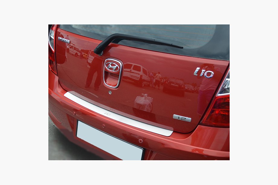 Hyundai I-10 2008–2013 Natanika nerezový kryt zadného nárazníka Image