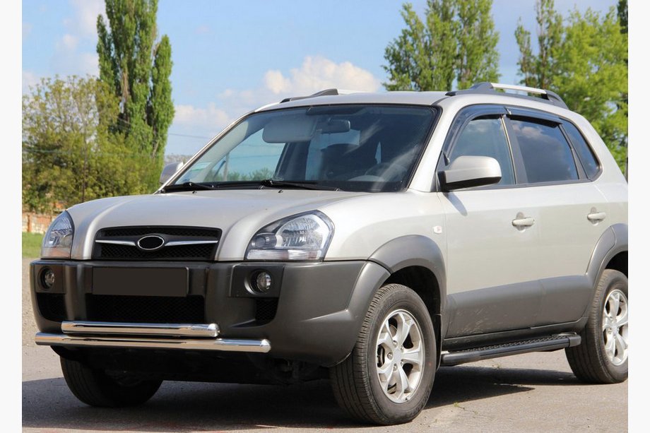 Hyundai Tucson JM 2004– Predný ochranný rám ST014 (nerez) Image