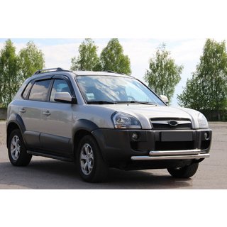 Predný ochranný rám ST014 (nerez) Hyundai Tucson JM 2004– fotografia 3