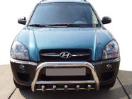 Hyundai Tucson JM 2004– Predný ochranný rám WT003 (nerez) 60 mm fotografia 1