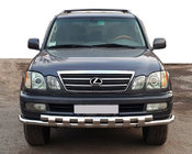 Lexus LX470 1998–2007 Predný ochranný rám ST015 (nerez) fotografia 1