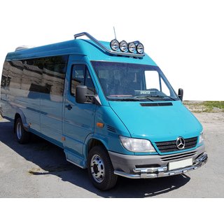 Predný ochranný rám ST015-2 (nerez) Mercedes Sprinter W901/902/903/904/905 1995–2006 fotografia 1