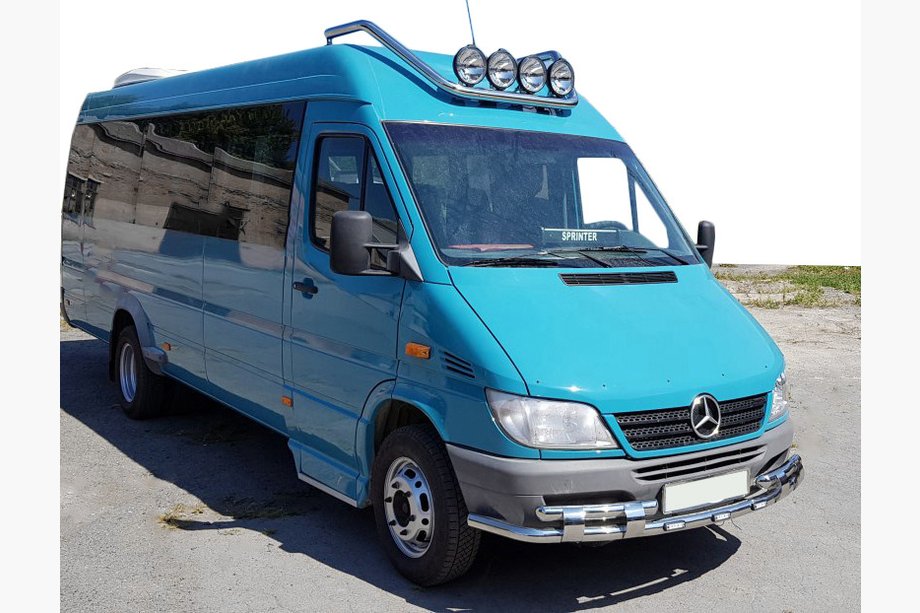 Mercedes Sprinter W901/902/903/904/905 1995–2006 Predný ochranný rám ST015-2 (nerez) 2000–2006 Image