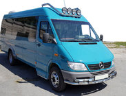 Mercedes Sprinter W901/902/903/904/905 1995–2006 Predný ochranný rám ST015-2 (nerez) 2000–2006 fotografia 1