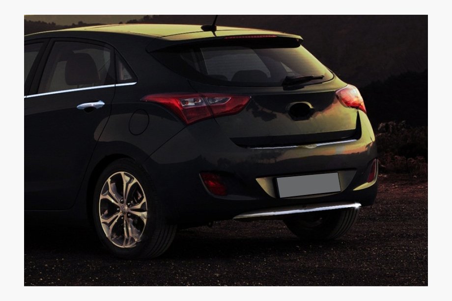 Hyundai I-30 2012–2017 Spodná lišta zadného nárazníka (HB, nehrdzavejúca oceľ) Image