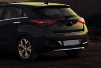 Hyundai I-30 2012–2017 Spodná lišta zadného nárazníka (HB, nehrdzavejúca oceľ) fotografia 1