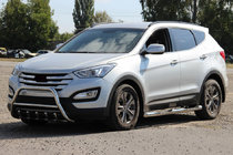 Hyundai Santa Fe 3 2012–2018 Predný ochranný rám WT003 (nerez) fotografia 1